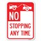 Signmission No Stopping Anytime W/ Tow Away Graphic Heavy-Gauge Alum Rust Proof Parking, 18" x 24", A-1824-23581 A-1824-23581 - alternate 1